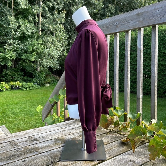 Dynamite ⎮ Open Back Mock Neck Blouse - Picture 3 of 10